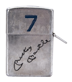 Mickey Mantles 1950s Zippo Lighter in Original Box